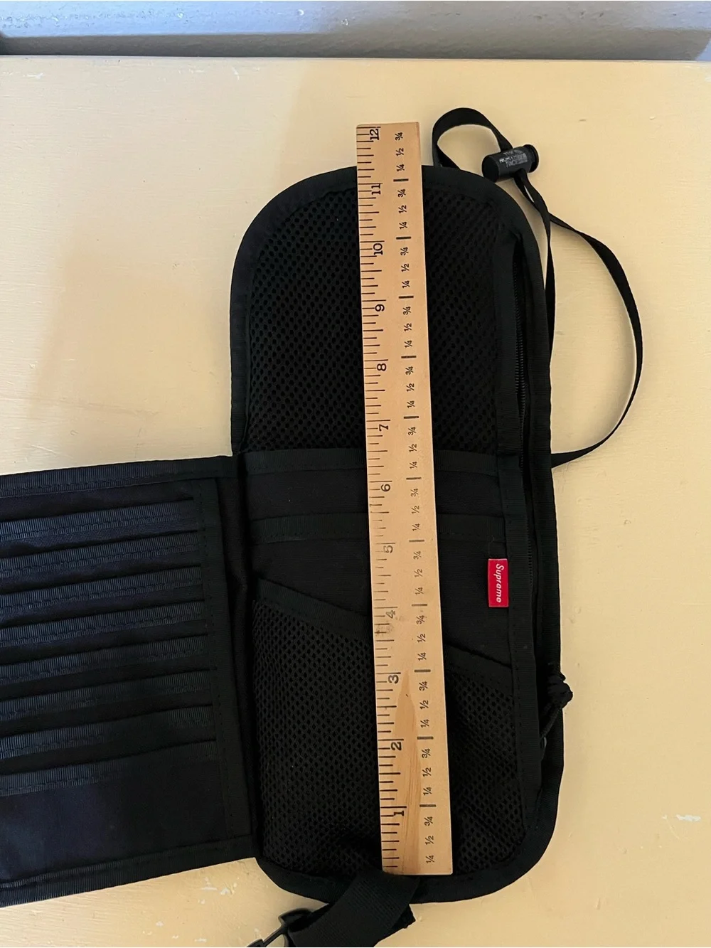 The North Face x Supreme Yellow Crossbody Belt Bag with Black Trim